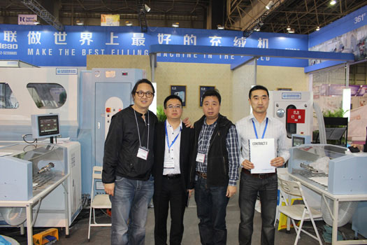 Bealead Downing Filling Machines Finished Exhibition in Dongguan
